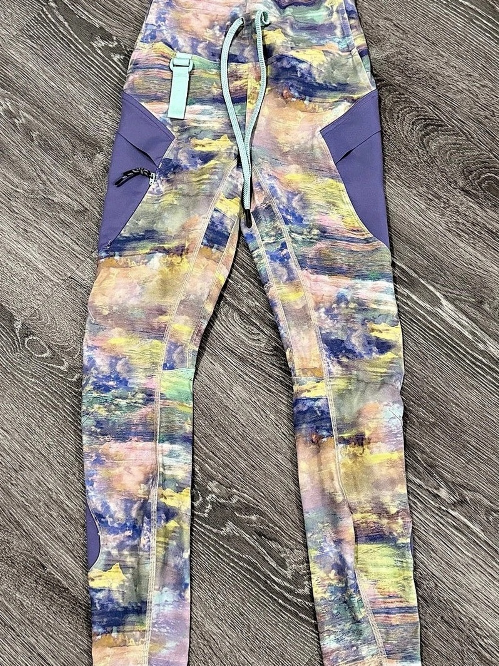 Lululemon Inspire Tight II Mesh Blushed Illusion Multi Menthol Size 4